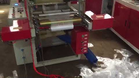 2 layers trash bag in roll making machine