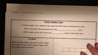Tape Diagrams & Double Number Lines
