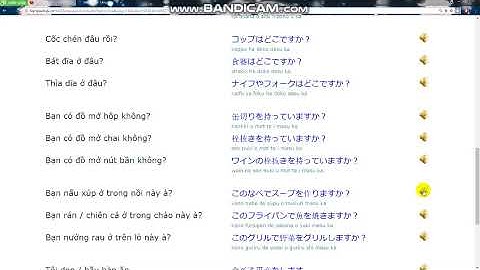 19. MẪU CÂU TIẾNG NHẬT THƯỜNG DÙNG - TRONG NHÀ BẾP