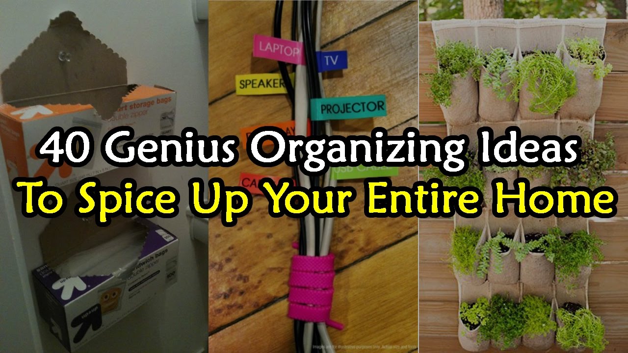 40 Genius Organizing Ideas to Spice Up Your Entire Home - YouTube