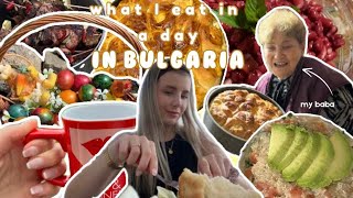 What I Eat In A Day In BULGARIA *easter weekend*