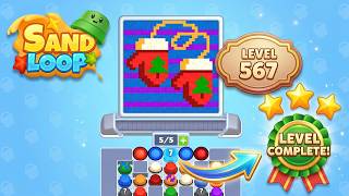🏖️ Sand Loop - Level 567 Walkthrough & Solution | iOS/Android Gameplay 🧠 Net Worth