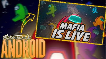 How to make this Among Us Live Stream Thumbnail | Pixelab and Ps touch | On Android