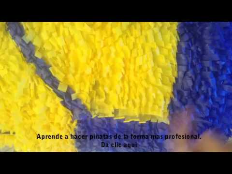 Hacer una piñata de minion. Curso de piñateria y piñatas 