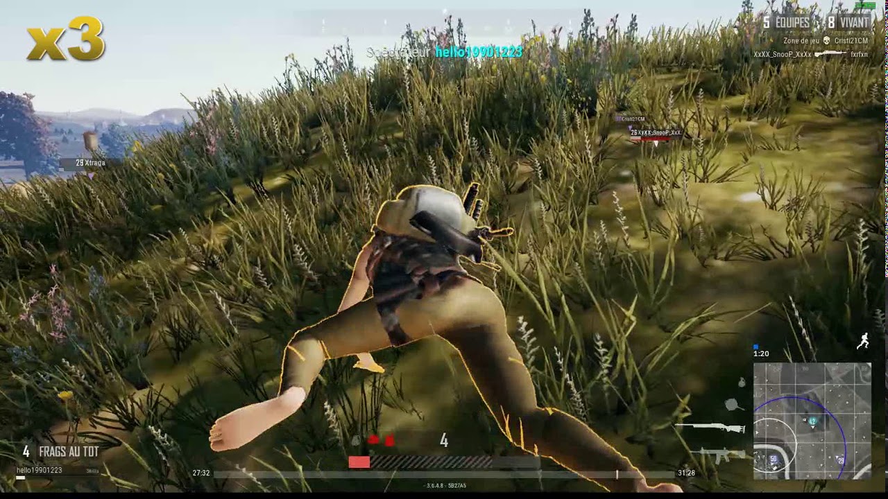 Cheater croisé sur PUBG 