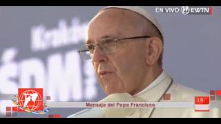 ⁣Reflexión del Papa en Vía Crucis con jóvenes de la JMJ en Cracovia