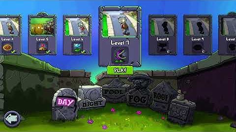 Plants Vs Zombies Gameplay Walkthrough Part 2 (Levels 6-7)