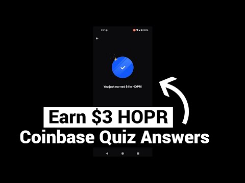 Earn Free $3 HOPR Crypto | HOPR Coinbase Quiz Answers