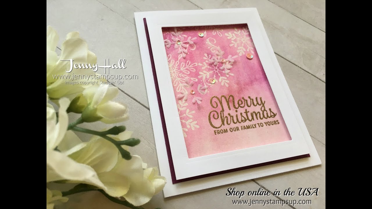 How to create the Emboss Resist cardmaking technique using Stampin Up ...