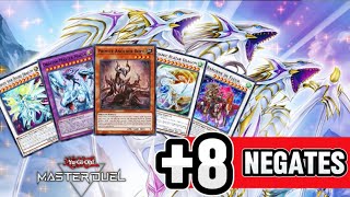 Primite Blue-Eyes Is Insane, 8 Negates Magia, Baronne, Cosmic Blazar, Sifr & Spirit Master Duel