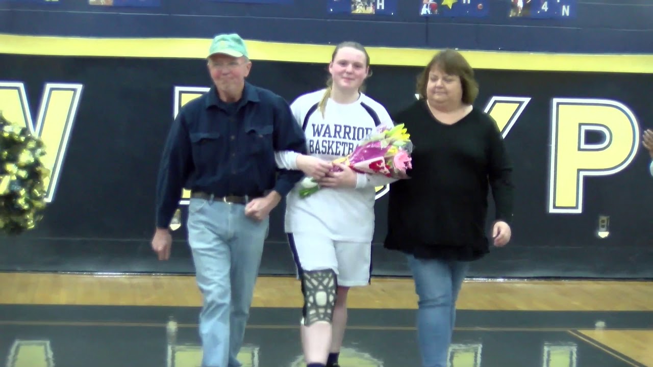 Girls Basketball Senior Night - YouTube