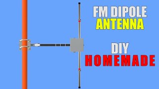 FM Radio Station Antenna DIPOLE For FM Transmitter DIY Design For Radio Station Broadcast homemade