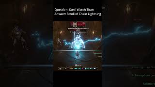 Question: Steel Watch Titan | Answer: Chain Lightning #bg3 #baldursgate3 #baldur #shorts