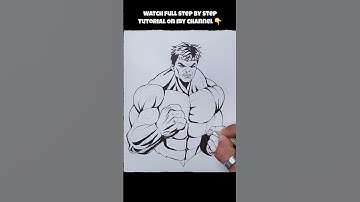 How To Draw And Colour Hulk Step By Step #hulk #avengers