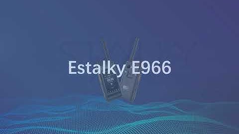 Estalky E966 Multi Mode Push to Talk Radio Android Waterproof IP68 & 4G Lte