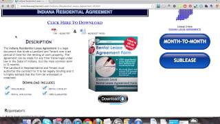 Indiana Residential Lease Agreement