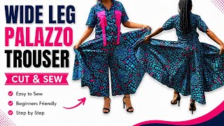 DIY Wide-Leg Palazzo Pants Tutorial | Easy Step-by-Step Sewing Guide
