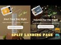 How to Build a Split Landing Page with Hover Effects | HTML & CSS Tutorial