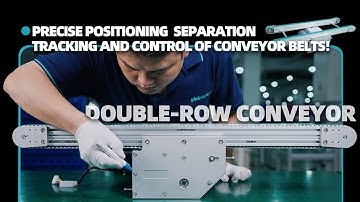 Actual record of assembling a double-row timing belt conveyor.