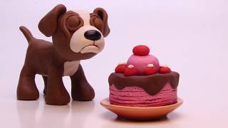 Un Perrito Play Doh Dibujos Animados Para Niños Y Bebés Dibusymas