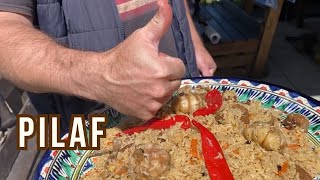 How to cook perfect lamb PILAF in a cauldron over a Fire and a secret salad HERE!!!
