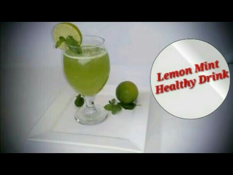 lemon-mint-juice-|-healthy-drink-|-pudina-juice-recipe-|-നാരങ്ങാ-പുതിന-ജൂസ്