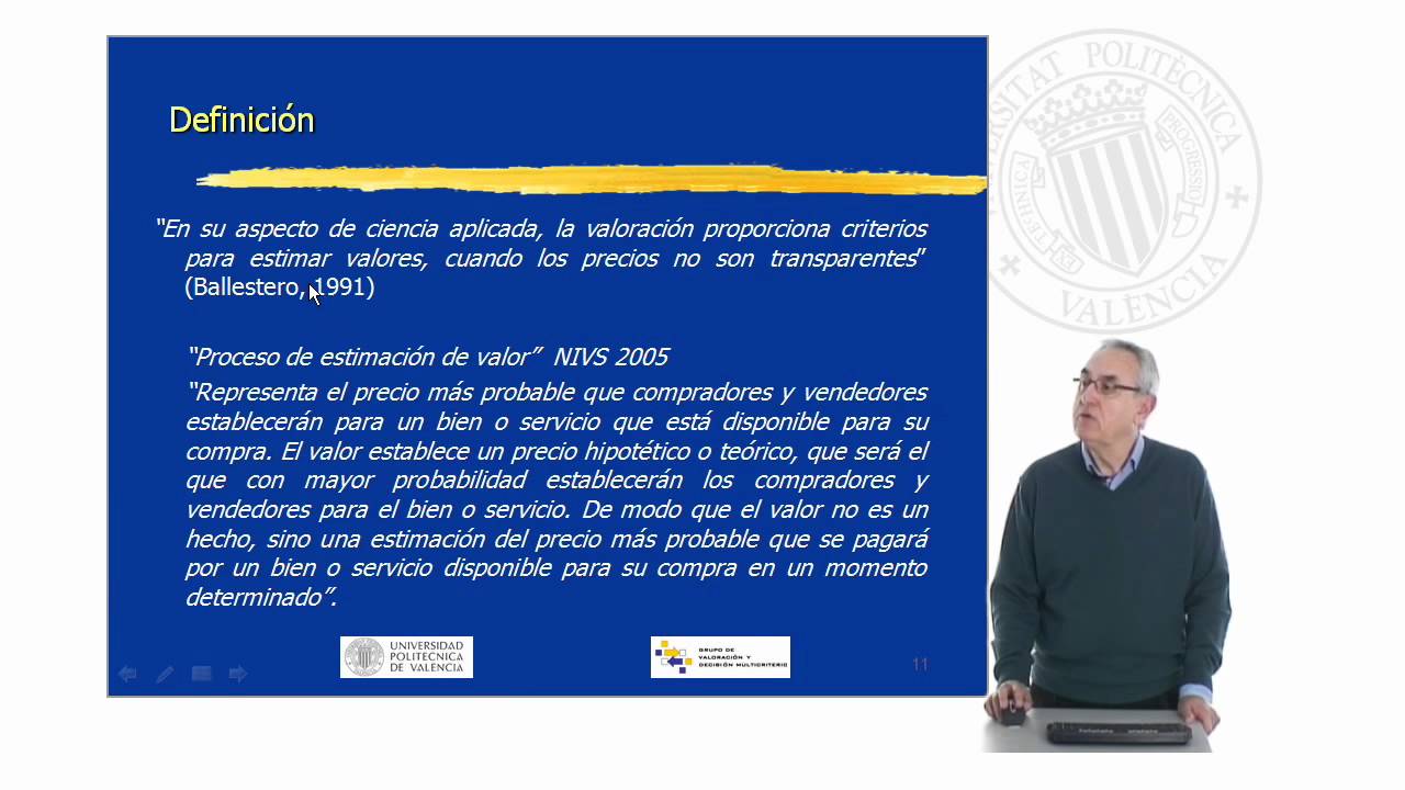 Importancia de la valuación. Definición |  | UPV