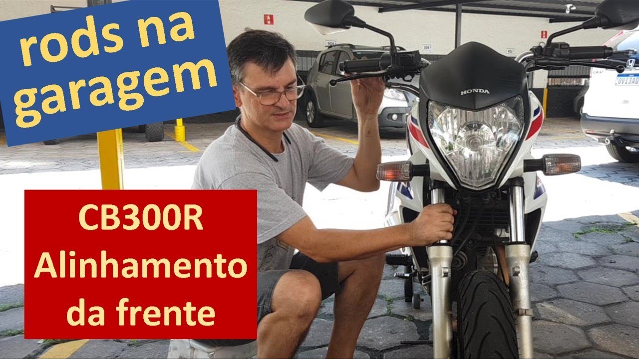 Honda CB300R - Alinhar a direção e verificar empeno das bengalas #tutorial #motocicletas #manutenção