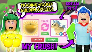 TRADING ONLY *GOLDEN APPLES* for 24 HRS... *CRUSH* SURPRISED ME WITH MY *DREAM PET* Adopt Me Roblox! TRADING ONLY *GOLDEN APPLES* for 24 HRS... *CRUSH* SURPRISED ME WITH MY *DREAM PET* Adopt Me Roblox!