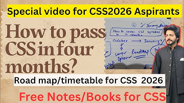 How to pass CSS in 4 months? | Timetable for CSS Aspirants || Complete Roadmap for CSS 2026 #css2026