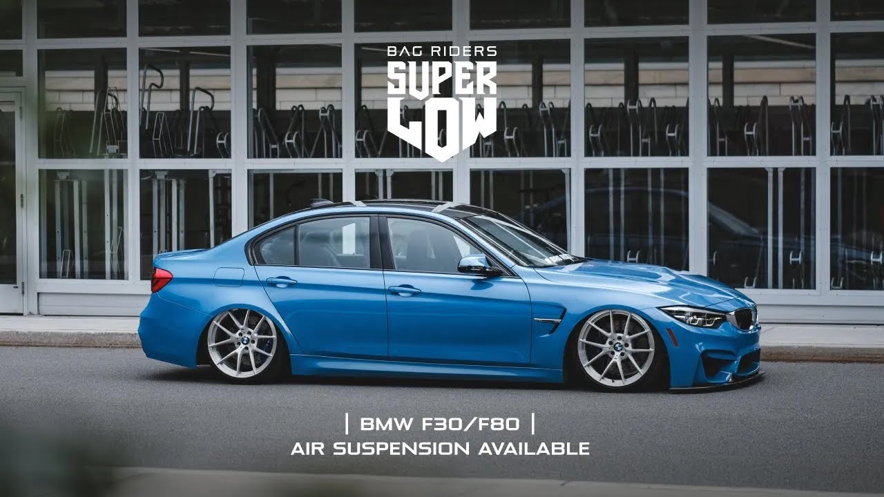 Bagged BMW F80 M3 / M4 Super Low Air Suspension by Bag Riders YouTube