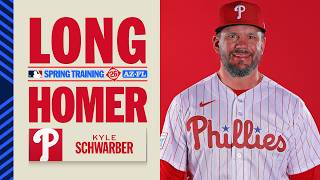 Kyle Schwarber CLOBBERS this Spring Training home run for the Phillies! 🤯 | MLB Highlights