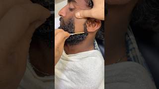 Satisfying Straight Razor Shave ASMR ⚡ Barber Tingles #shorts