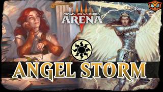 ANGELS RULE META | MTG Arena Mono White Angel Token Elspeth STRIXHAVEN Standard Deck