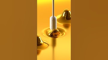 Golden 3D Bubble Pop #oddlysatisfying #popit #3danimation #asmr