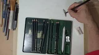 KARAKALEM KUTU AÇILIMI (FABER-CASTELL PITT MATT DERECELİ KALEM)