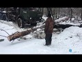 Делаем дорогу. ТдТ-55 и Камаз лесовоз