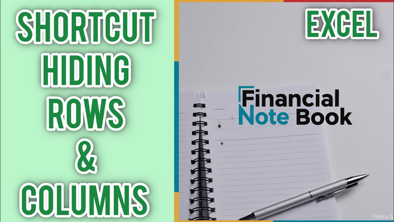 Shortcut for Hiding Row and Column in Excel - YouTube