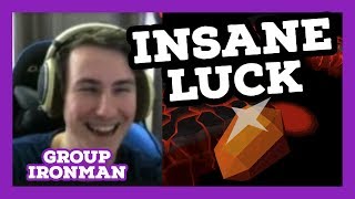 INSANE LUCK GROUP IRONMAN - GIMP - WATCH TILL THE END! - OSRS HIGHLIGHTS - B0aty, Purpp, Skiddler