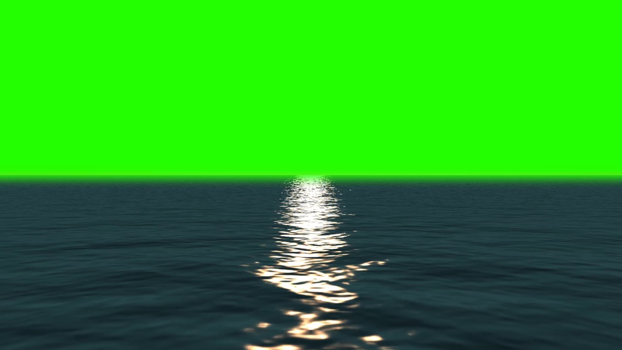 Sea Animated green screen footage free (1080p ) YouTube