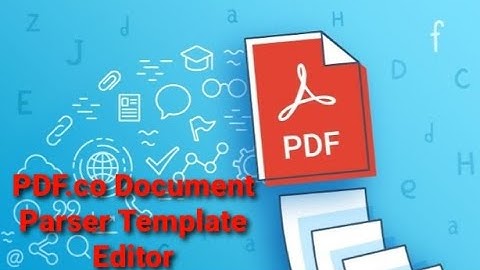 PDF.co Document Parser Template Editor