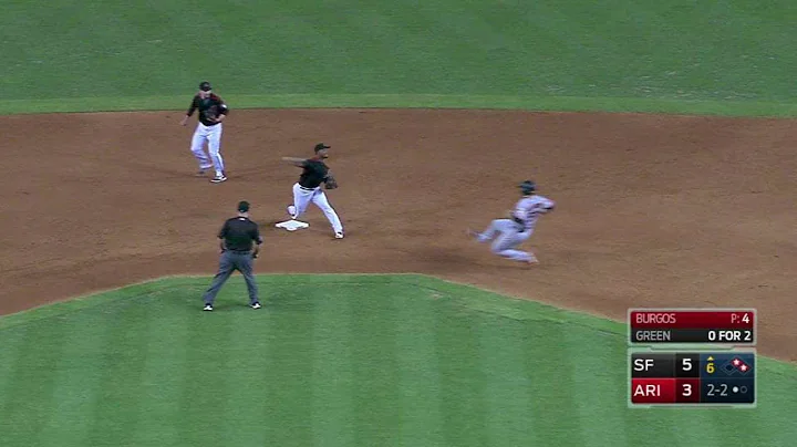 SF@ARI: Burgos induces the double play in the 6th