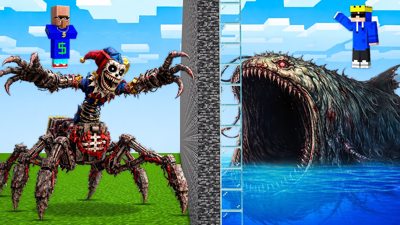 POOR Vs RICH Scary Famous Monsters Battle Competition In Minecraft