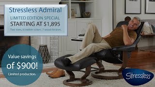 Stressless Admiral Recliner - Featured Stressless Recliner by Designer Home Comfort