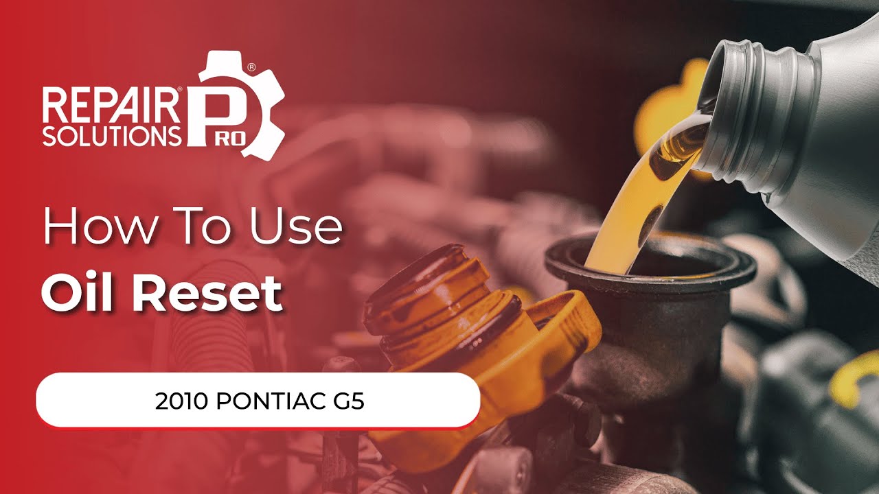 How to Use Oil Reset Function on SDS 2010 Pontiac G5 YouTube