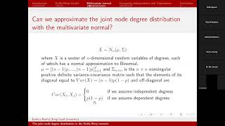 Bushra Khaled Alarfaj: The joint node degree distribution in the Erdős-Rényi network