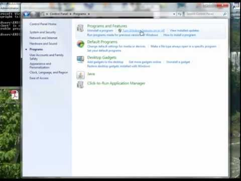 como habilitar TelNet en Windows 7