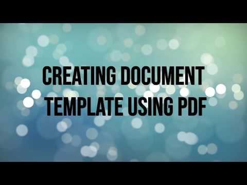 How to create word template for document automation