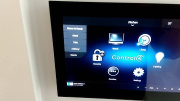 Control4 Touch screen Demo of custom butons