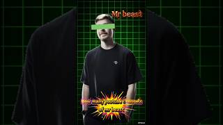 How many Youtube Channels of MR BEAST | Wisdom Fact | #mrbeast